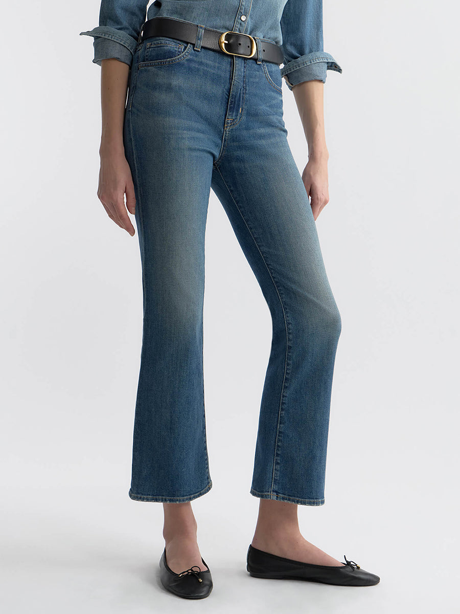 Nili Lotan Boot Cut Jean in Classic Wash