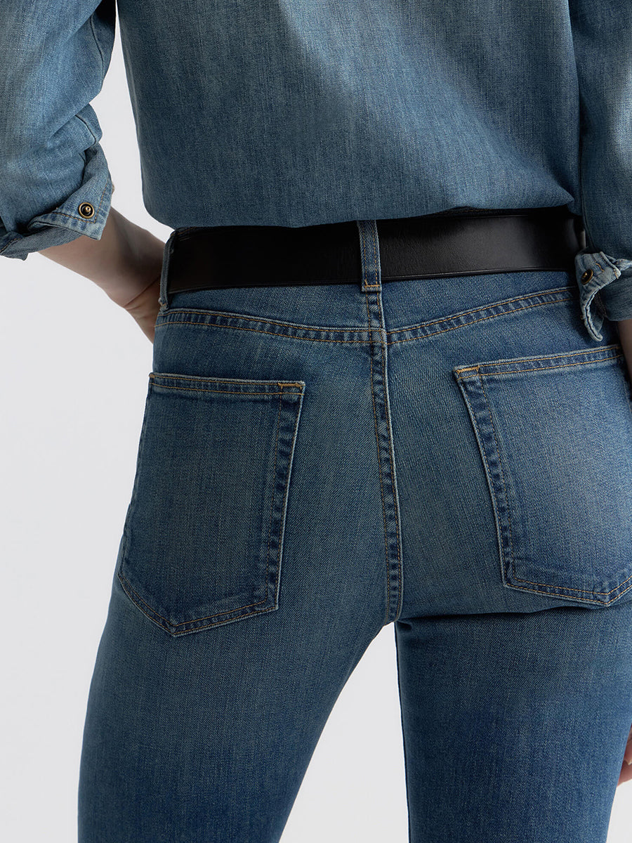 Nili Lotan Boot Cut Jean in Classic Wash
