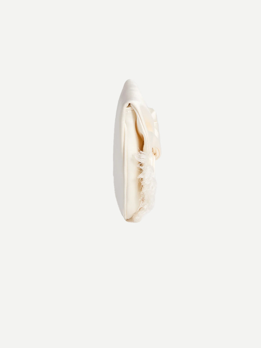 Bow Clutch in Ivory