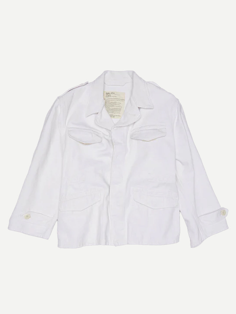 R13 | Boxy Army Jacket in White