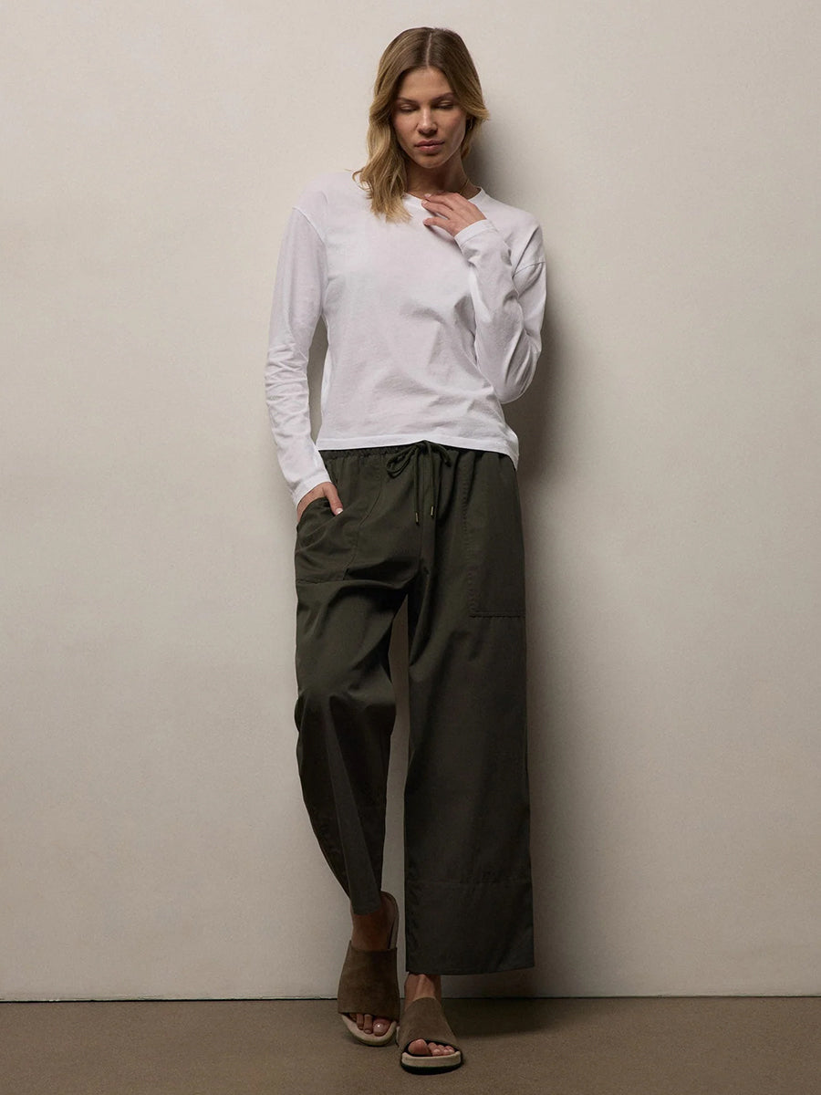 James Perse Boxy L/S Tee in White