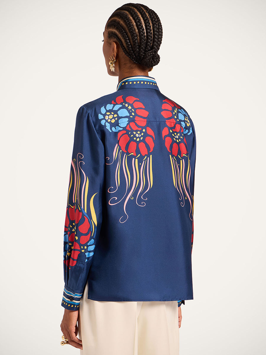 Boy Shirt in Lemuria Placee Blue