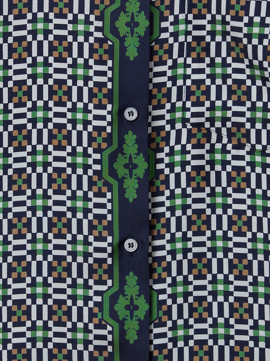 Boy Shirt in Mariposa Placee Green