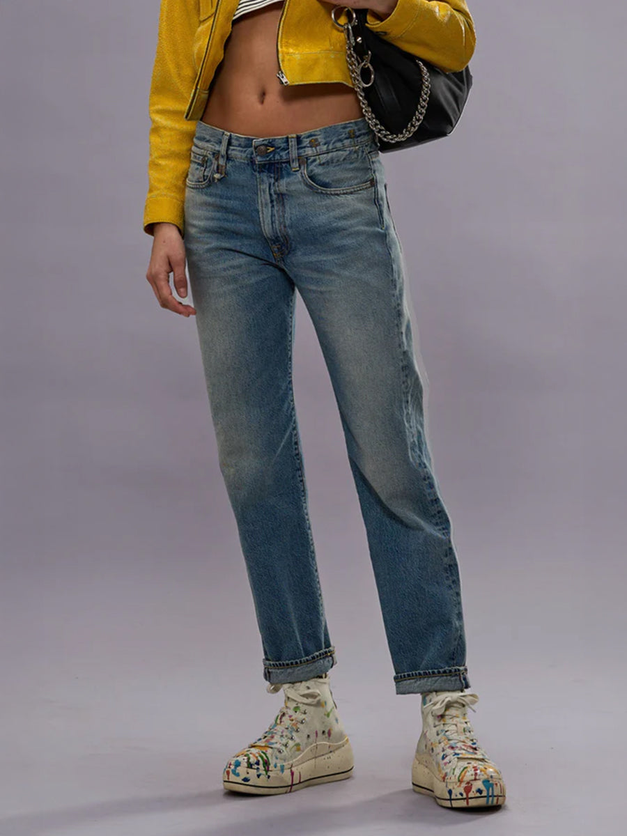 R13 | Boyfriend Jean in Veiled Blue