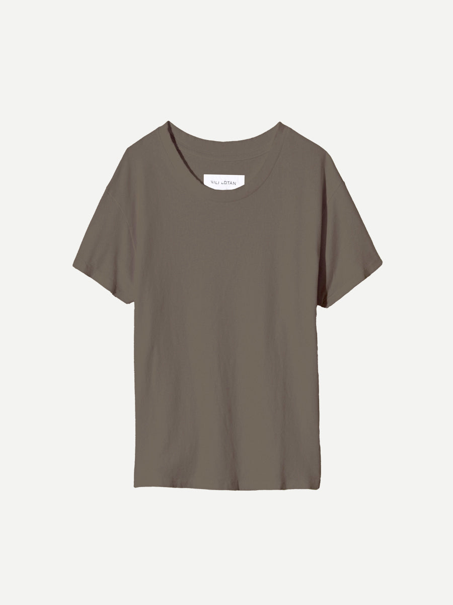 Nili Lotan Brady Tee in Army Grey
