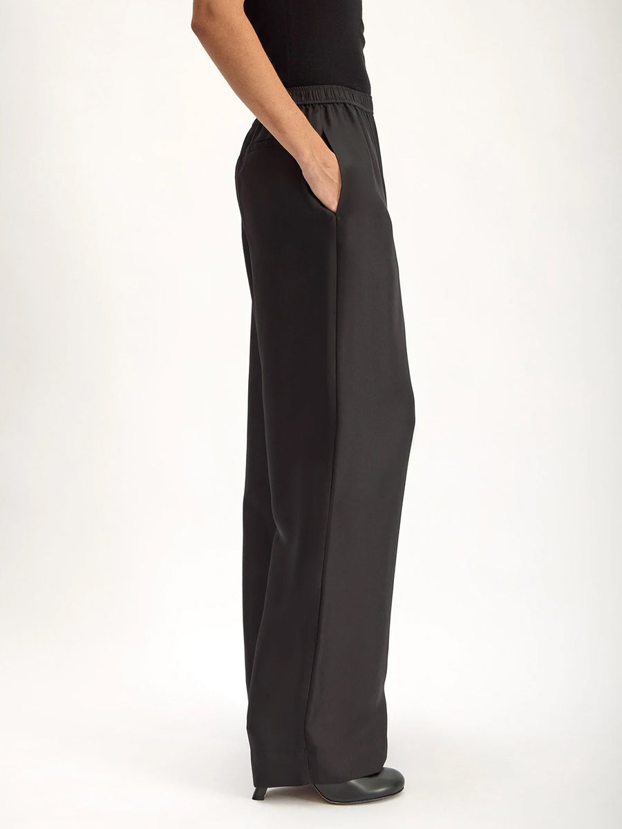 Brig Silk Pant in Black