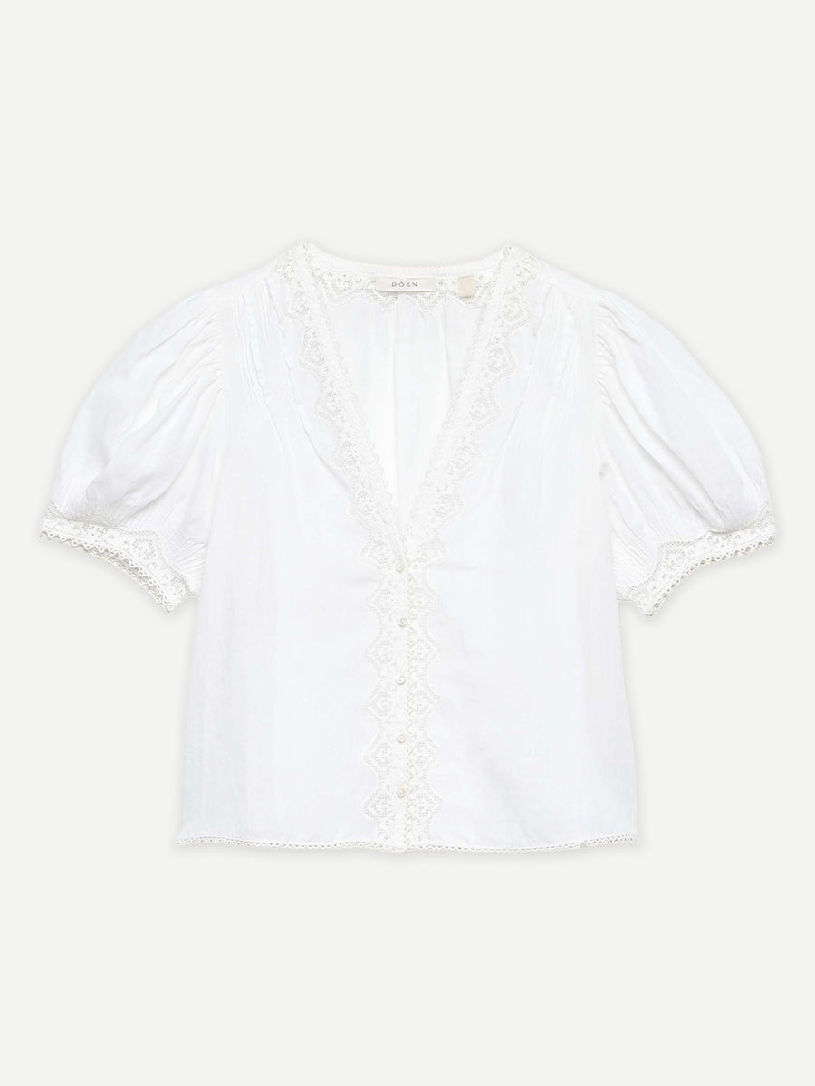 Doen Brigitta Top in Salt