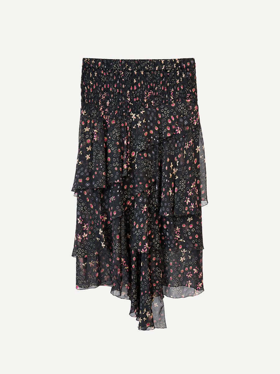 Isabel Marant Brigitte Skirt in Black/Ecru
