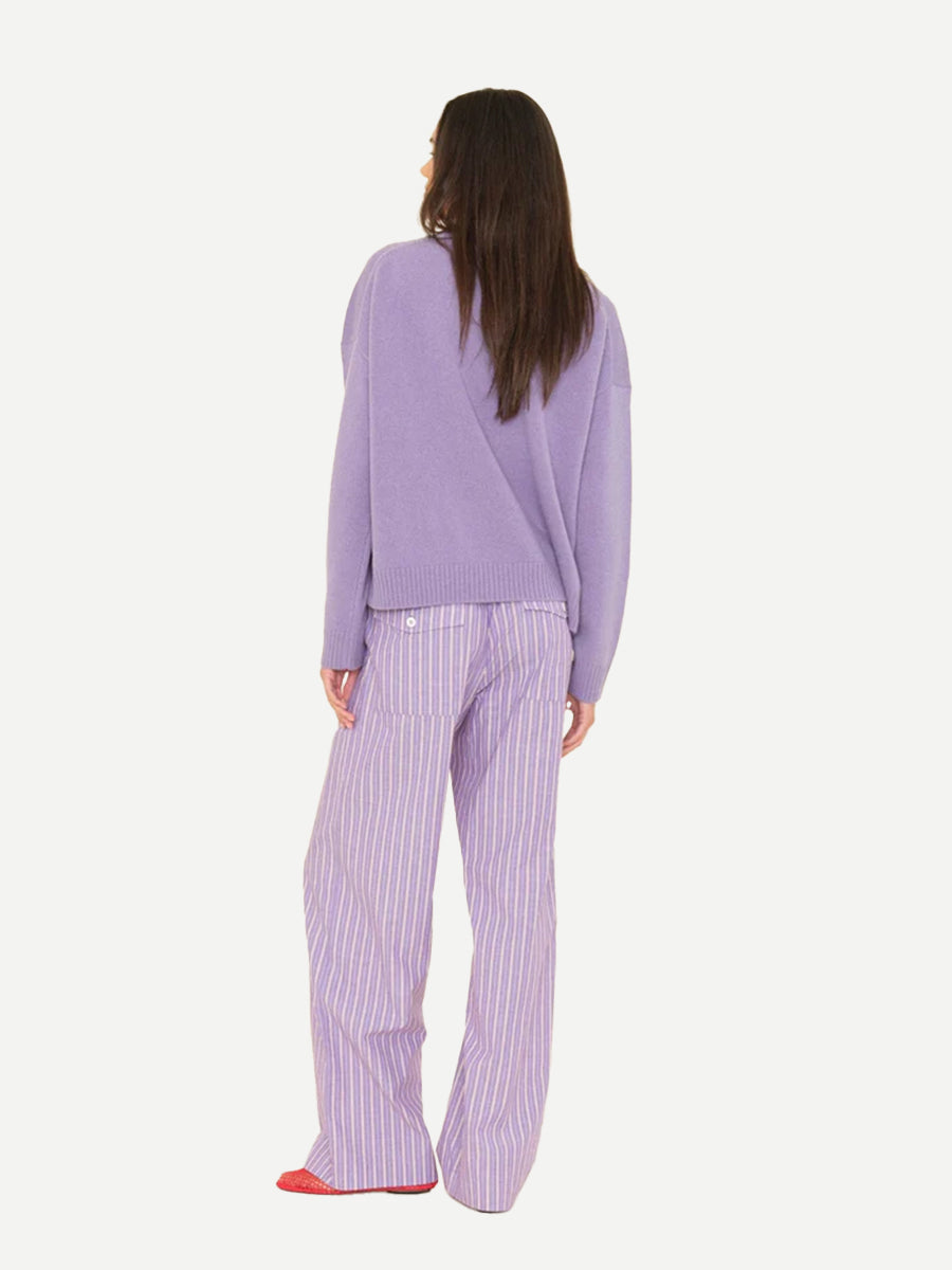 Xirena Brinna Pant in Violet Rouge Stripe