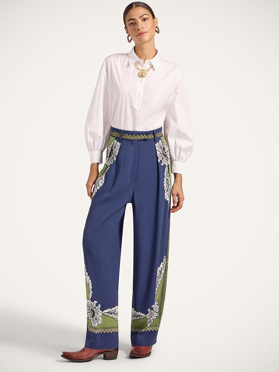 La DoubleJ Brooklyn Pants in Bounty Navy Placee