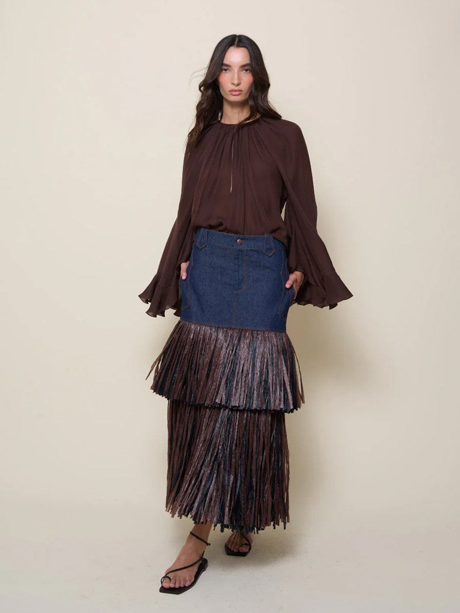 Johanna Ortiz | La Bohemia Top ni Dark Chocolate