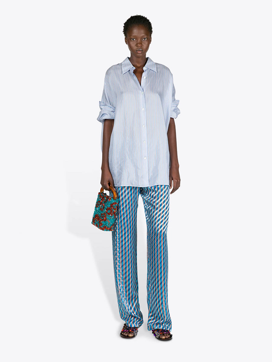 Dries Van Noten Casia Shirt in Light Blue