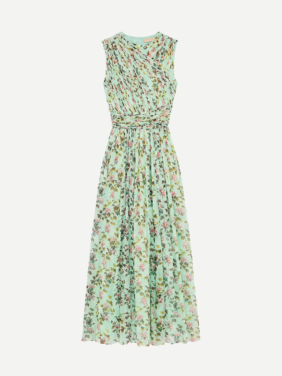 Ulla Johnson Celestina Silk Dress in Opaline