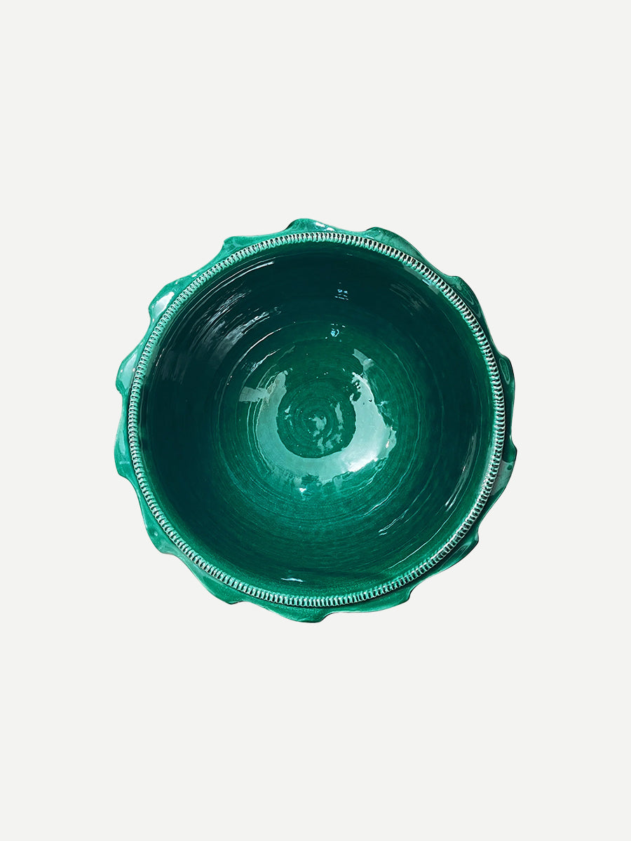 Ceremonies Ceramic Serving Bowl in Sea Green