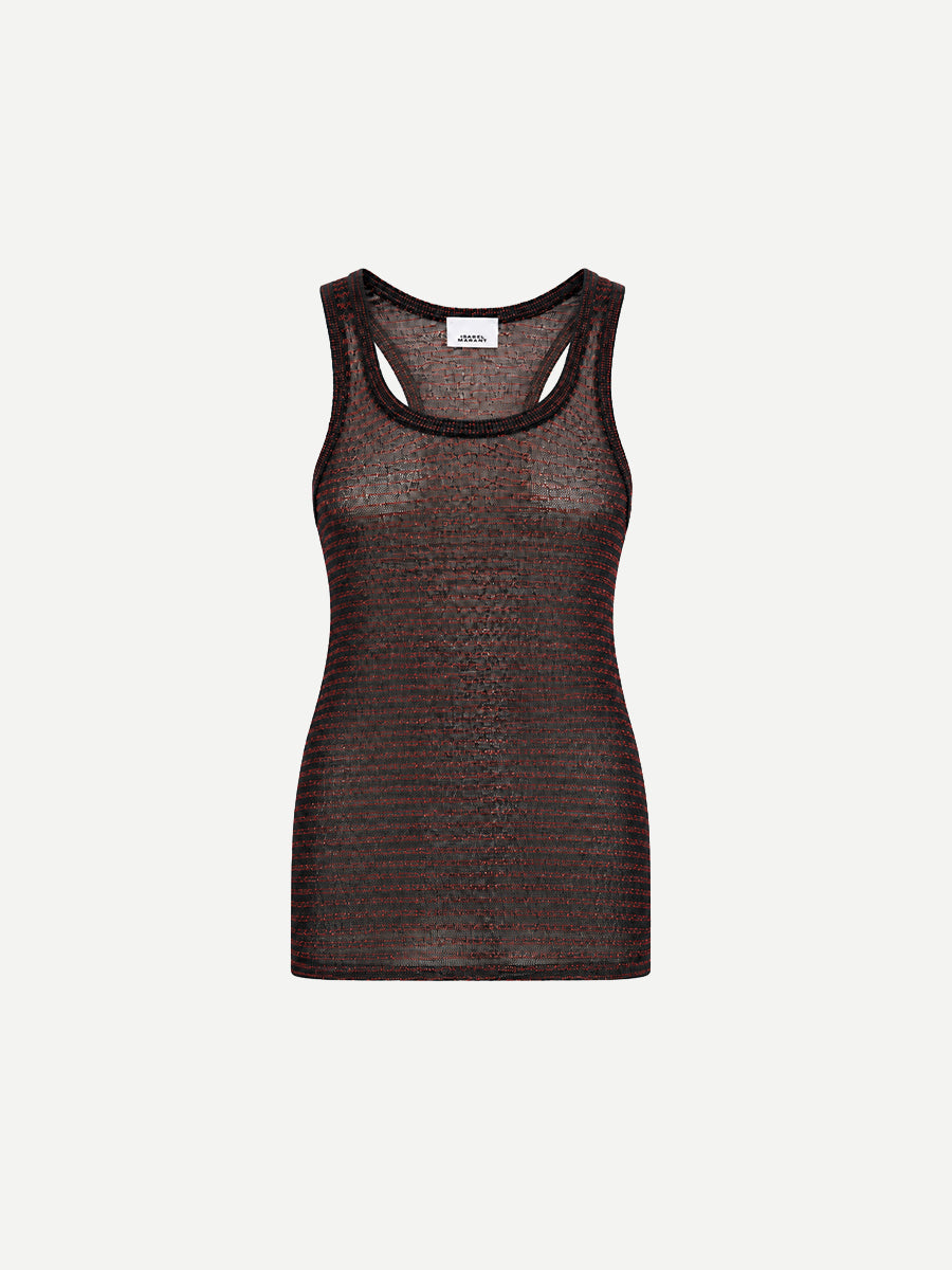 Cevara Pullover in Black/Red