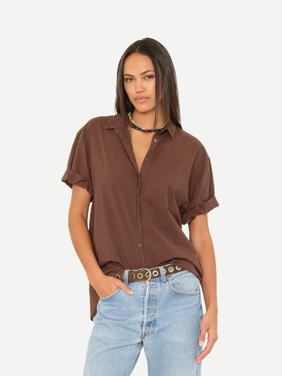 Xirena Channing Shirt in Stallion | Shop Now In Store or Online at Perth, Western Australia