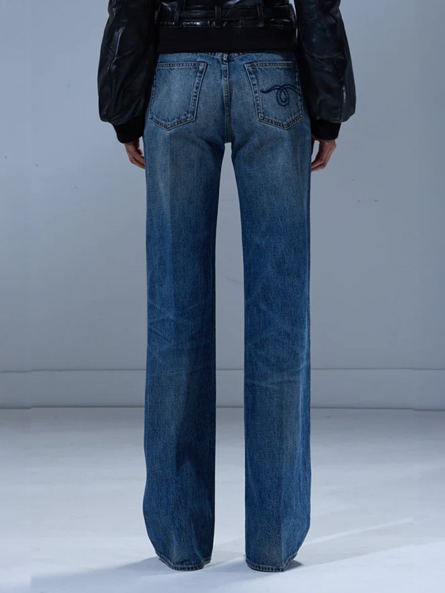 R13 Charlotte Jean in Leo Blue