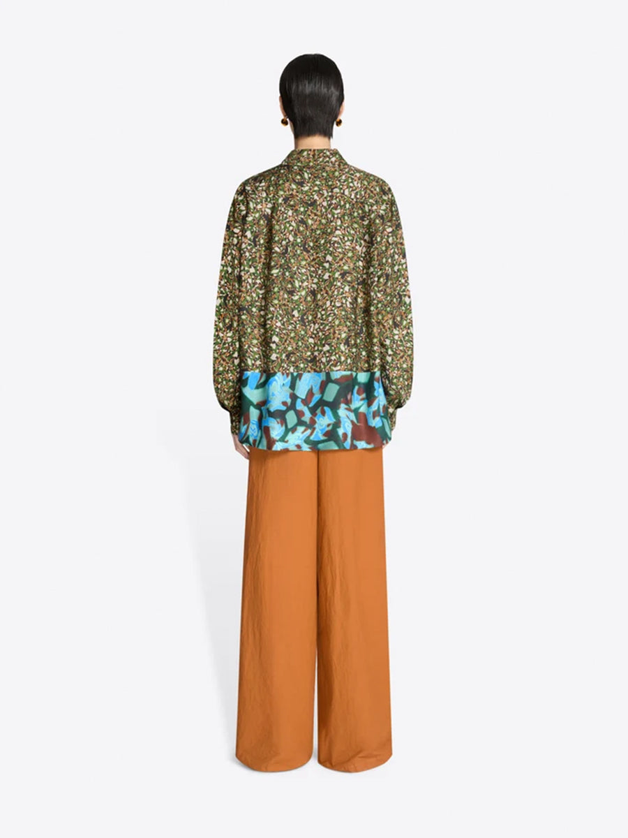 Cheers Loose Shirt in Bottle Contrast