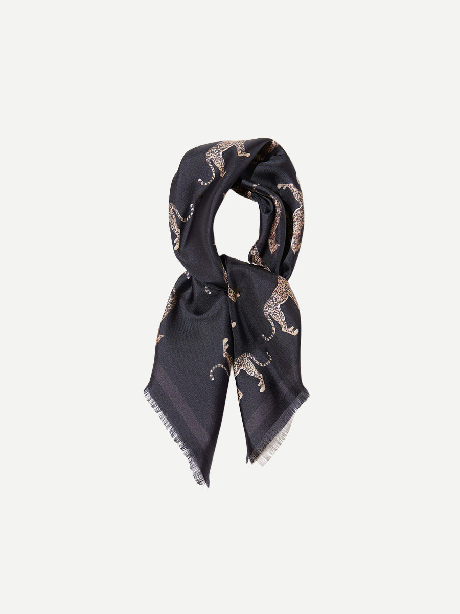 Cheetah Twill Scarf