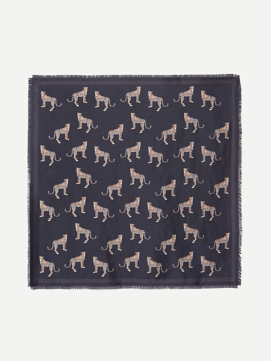 Cheetah Twill Scarf