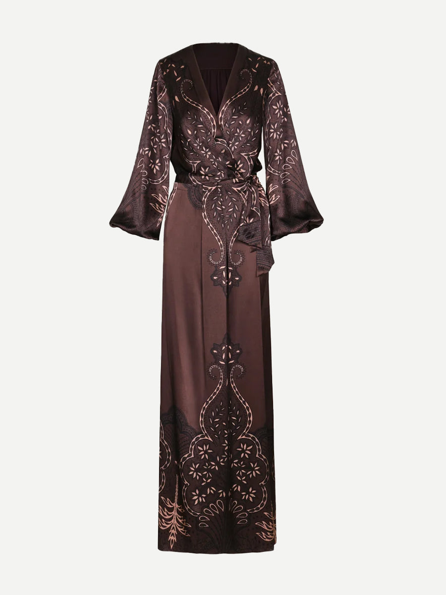 Timeless Concurse Dress in Chocolate Batik