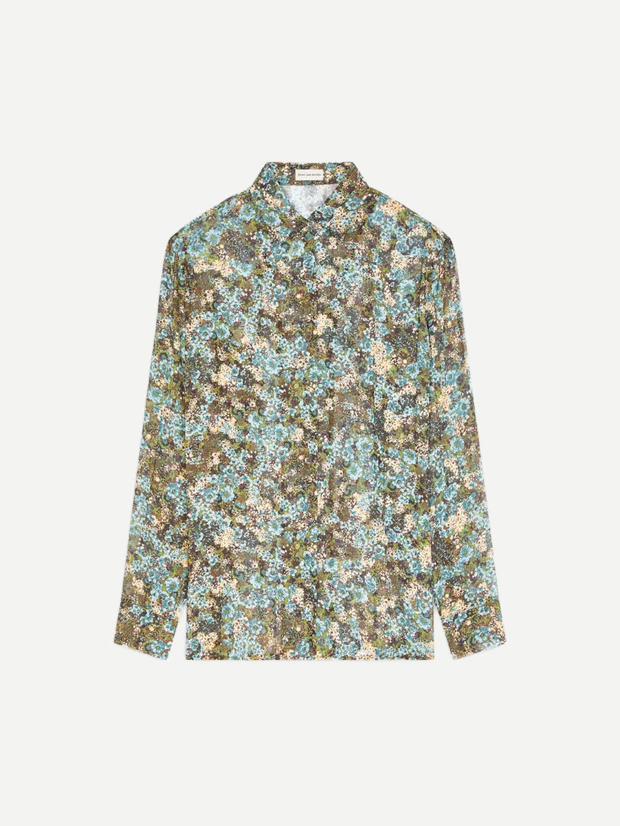 Clavelly Pleated Shirt in Sky