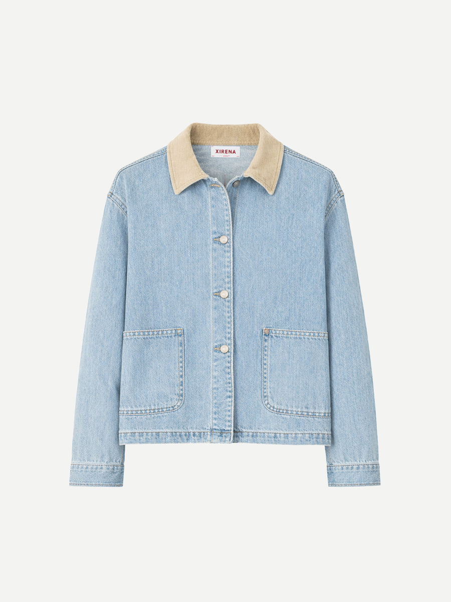 Xirena Cove Jacket in Blue Cloud