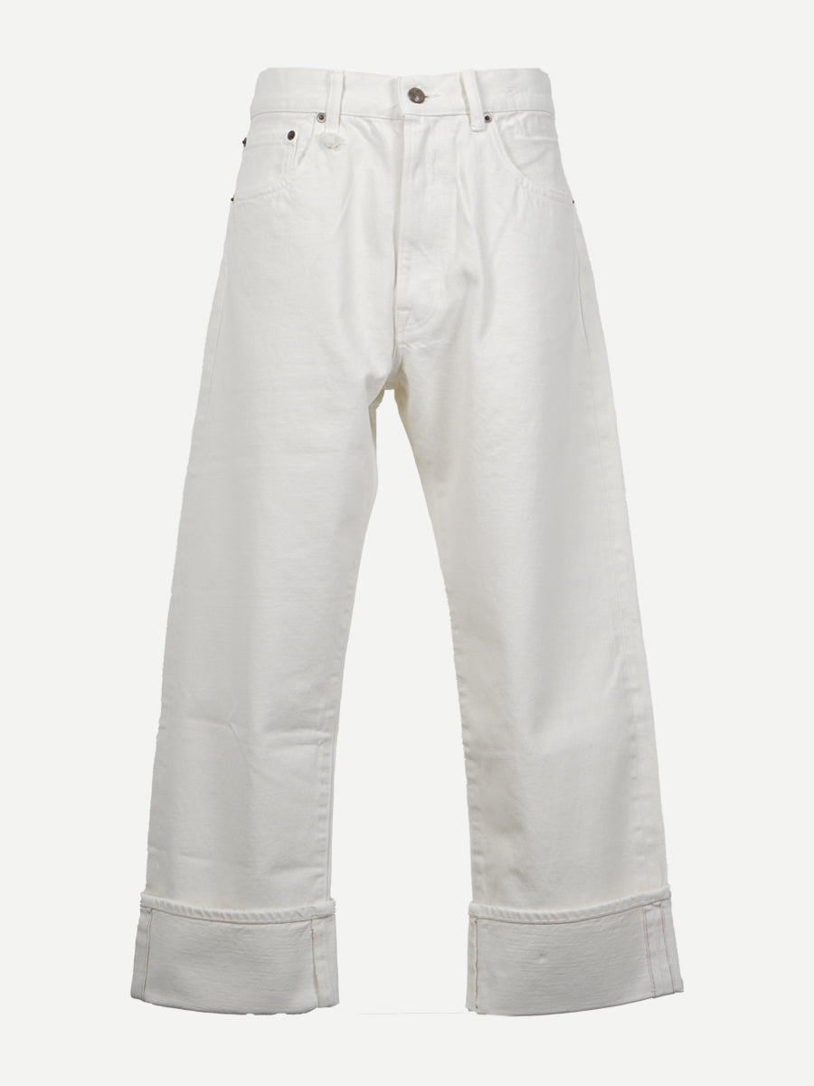 Cuffed X-BF Jean in Bennett White Selvedge