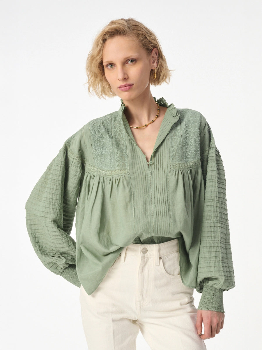 Vanessa Bruno Dahlia Top in Amande