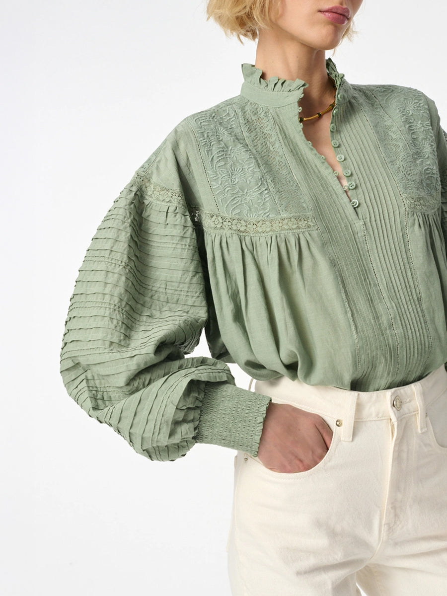 Vanessa Bruno Dahlia Top in Amande