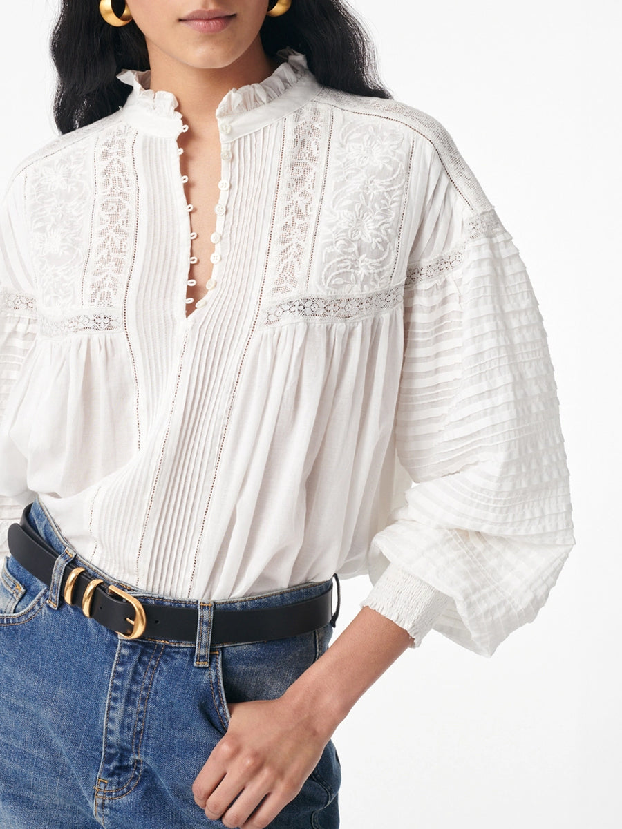 Vanessa Bruno Dahlia Top in Blanc