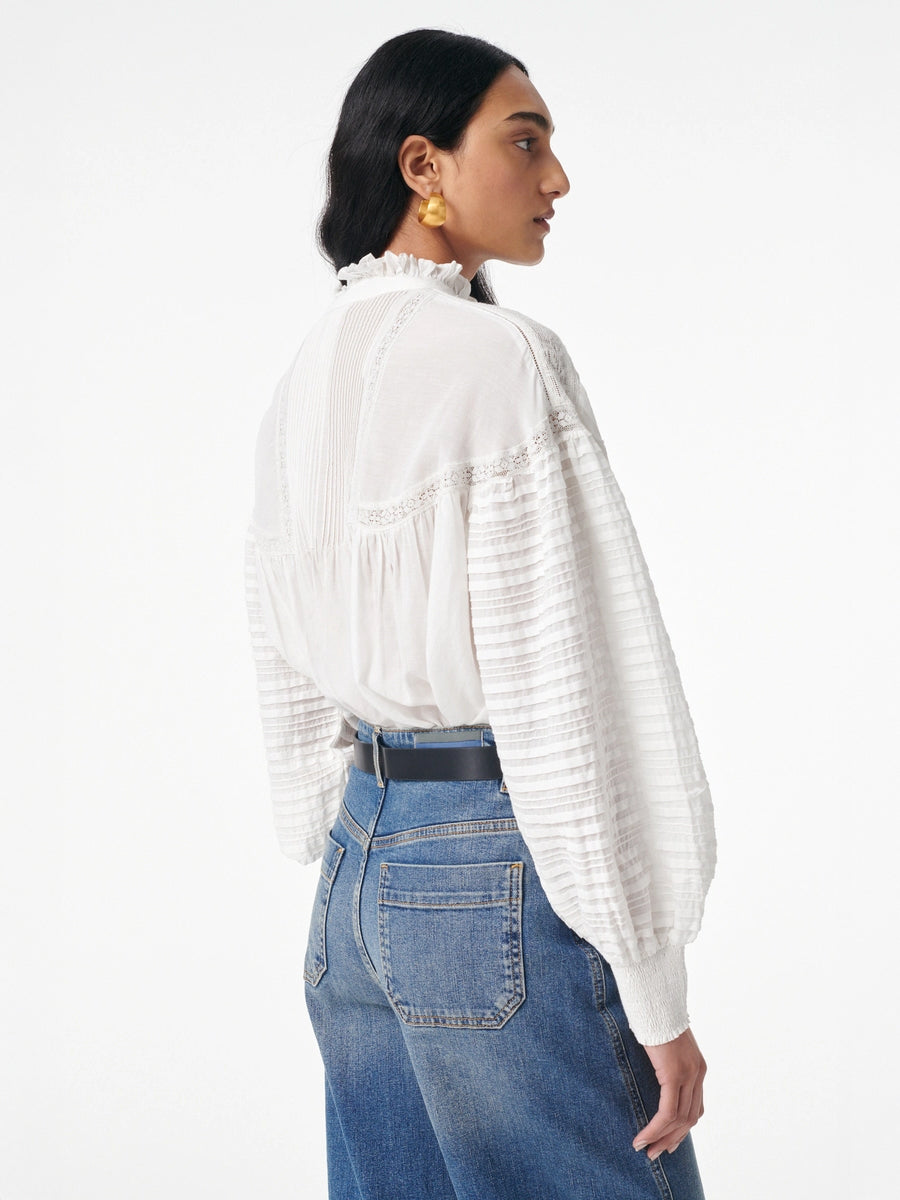 Vanessa Bruno Dahlia Top in Blanc