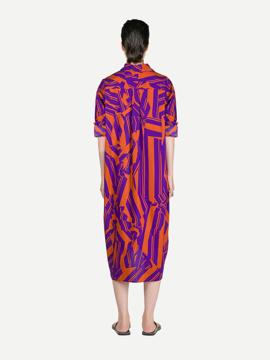 Dayley Short Dress in Orange