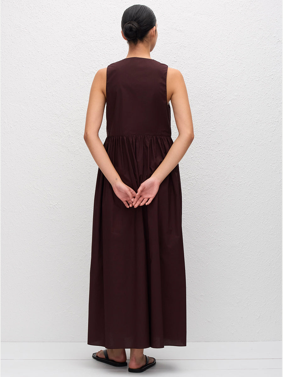 Deep U Sundress in Aubergine