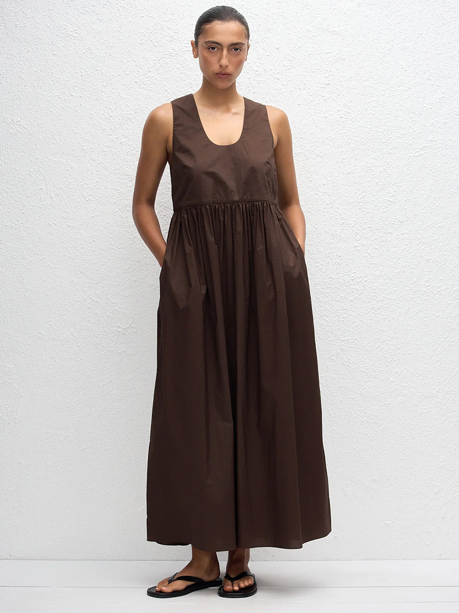 Deep U Sundress in Chocolate