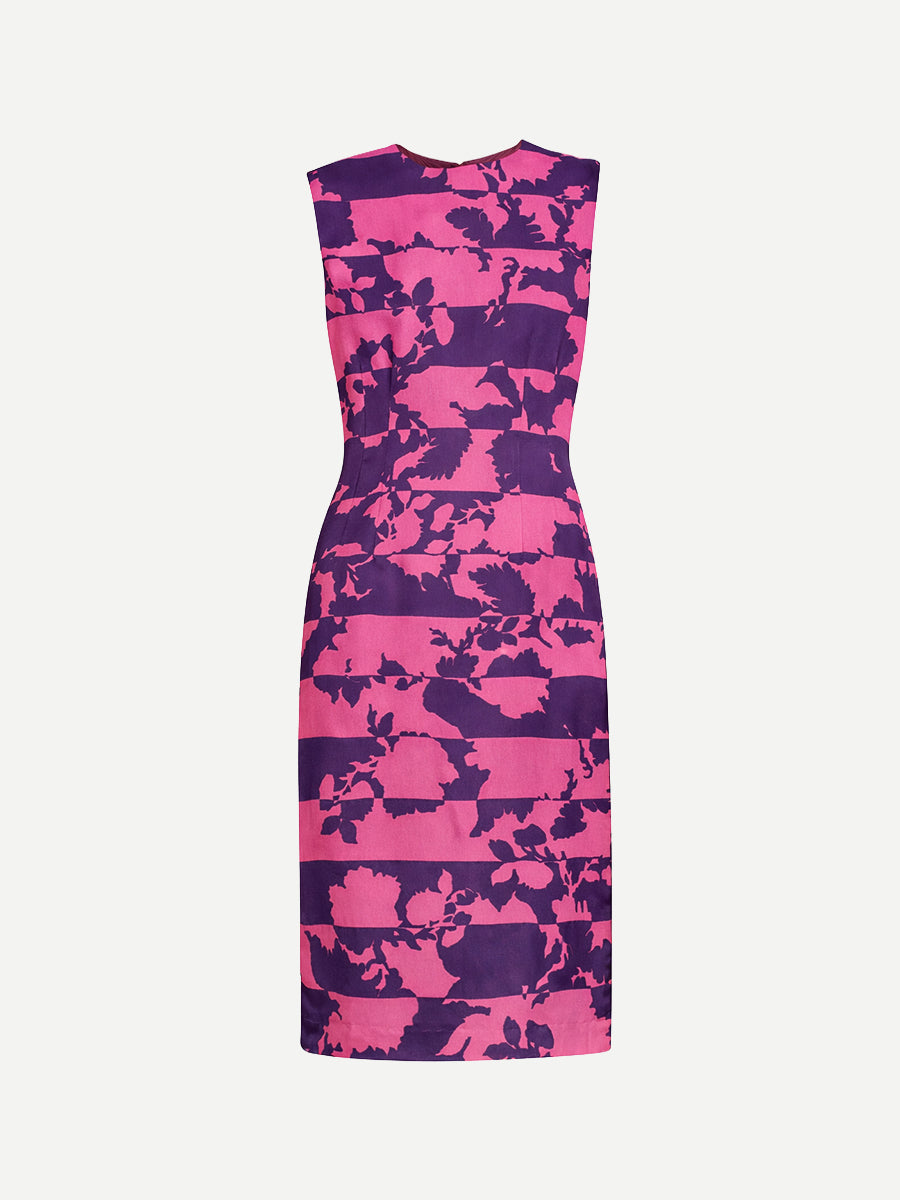 Dries Van Noten Delavina Dress in Fucshia