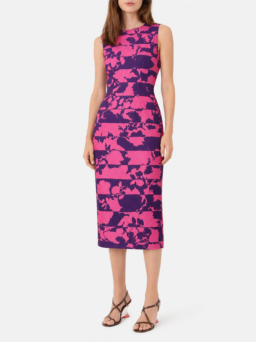 Dries Van Noten Delavina Dress in Fucshia