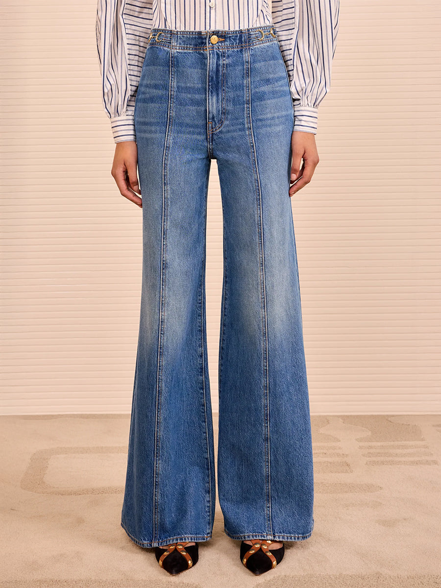 Ulla Johnson Delphine High Rise Jean in Danube