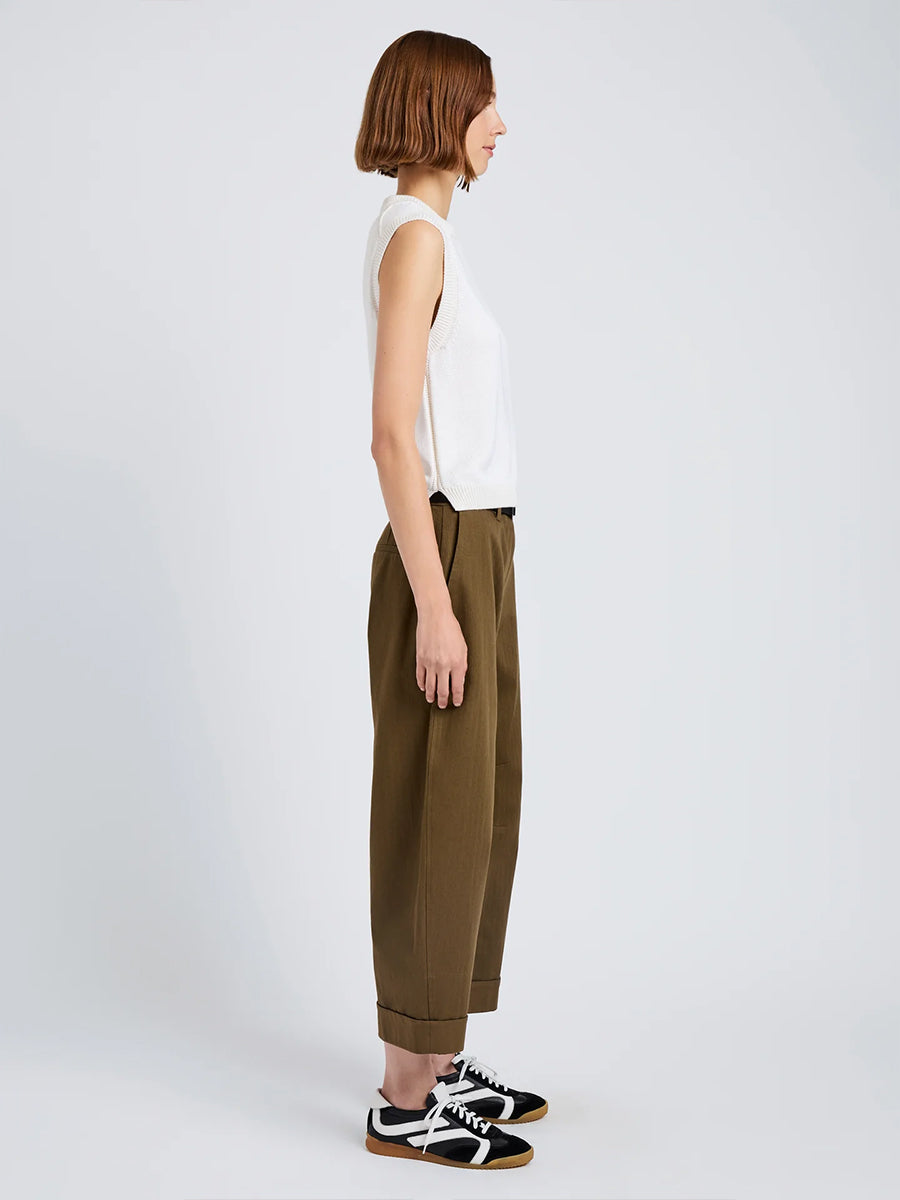 Proenza Schouler White Label Dori Pant in Wood