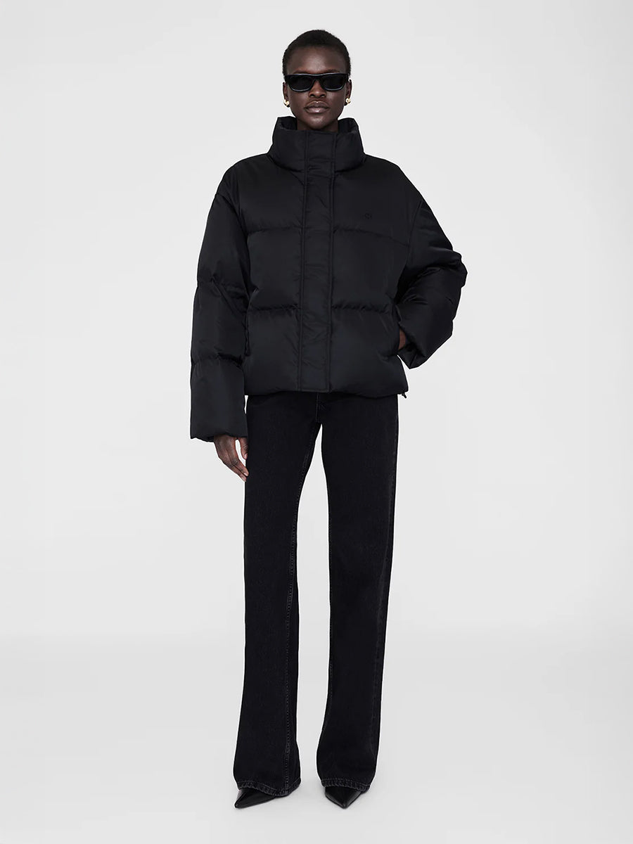 Anine Bing Dorian Puffer in Black