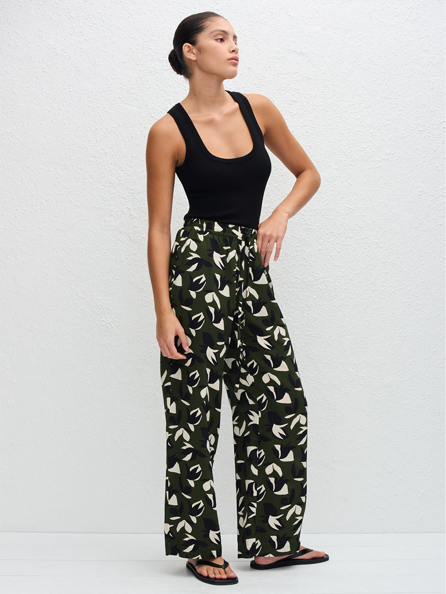 Matteau Drawstring Trouser in Agave | Shop now at Adam Heath, Perth Western Australia