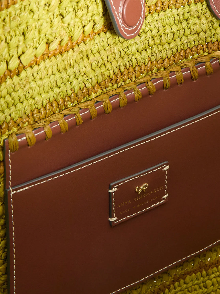 E/W Bow Tote in Casper Raffia