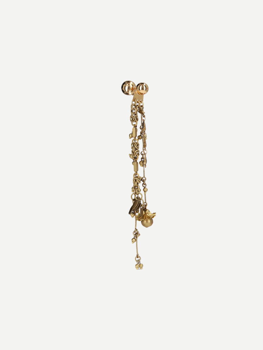Drop Earpins in Old Brass