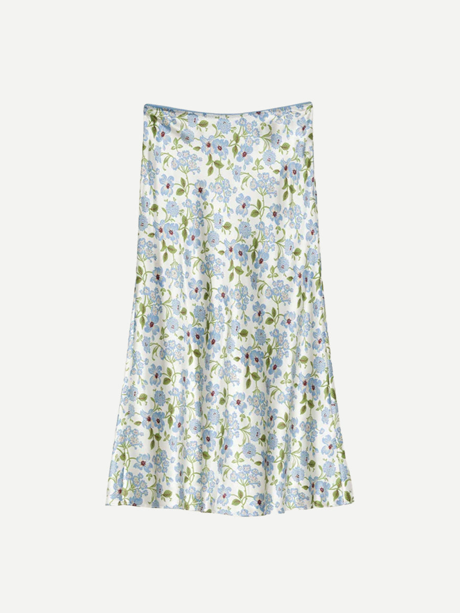 Elowena Skirt in Ivory Strawberry Moon Floral