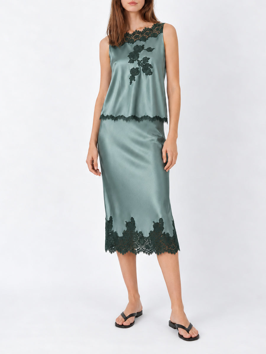 Valerina Top in Duluc Green
