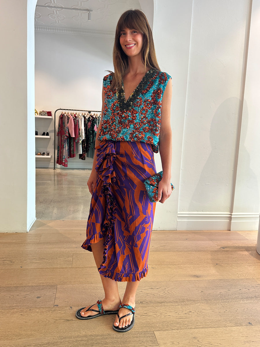 Sina Skirt in Orange