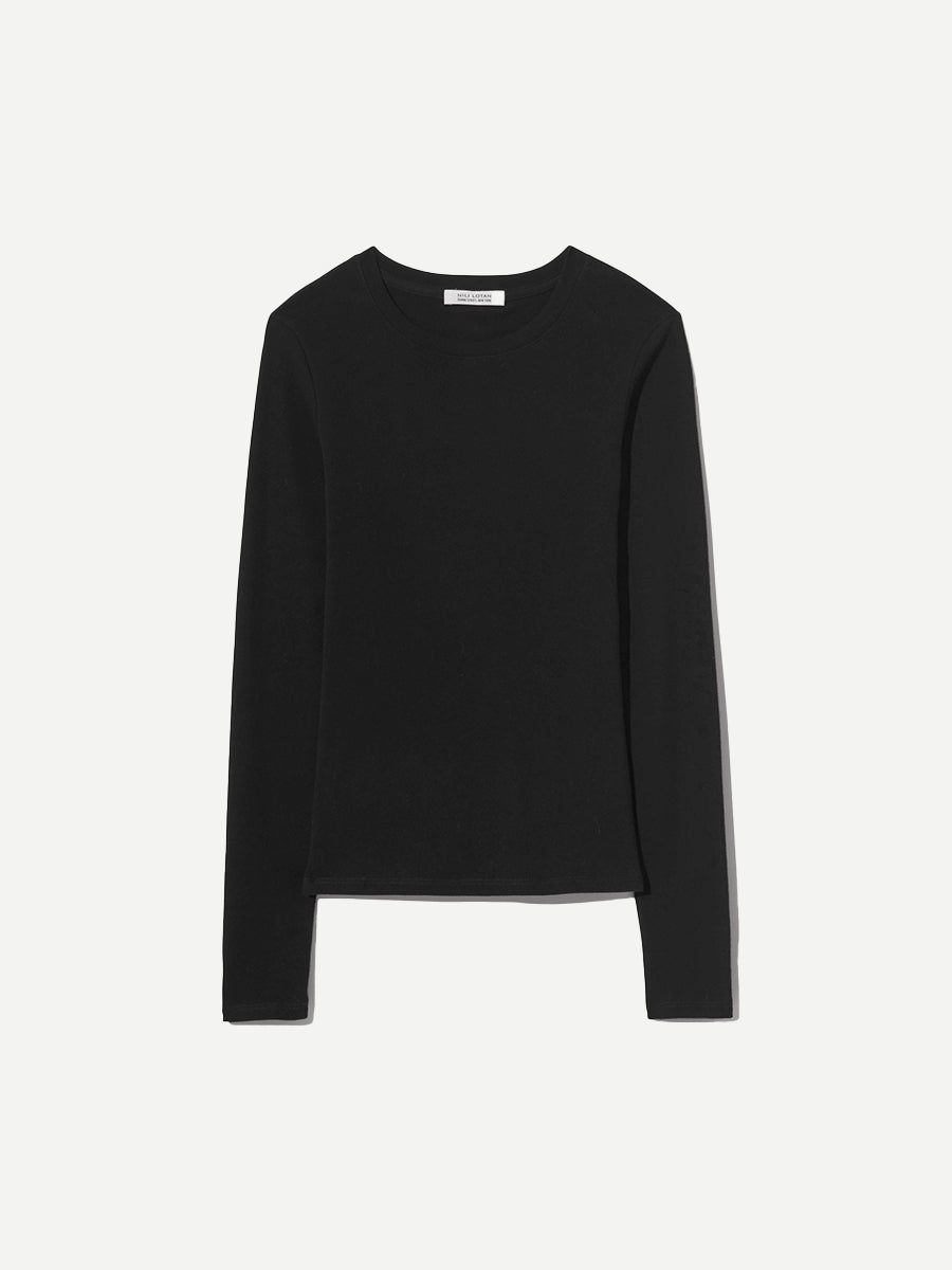 Nili Lotan Emelie Tee in Black