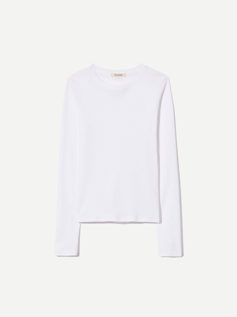 Nili Lotan Emelie Tee in White