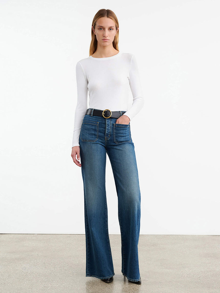 Nili Lotan Emelie Tee in White