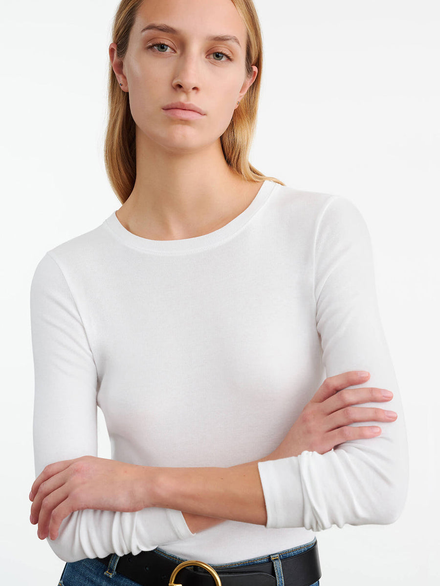 Nili Lotan Emelie Tee in White